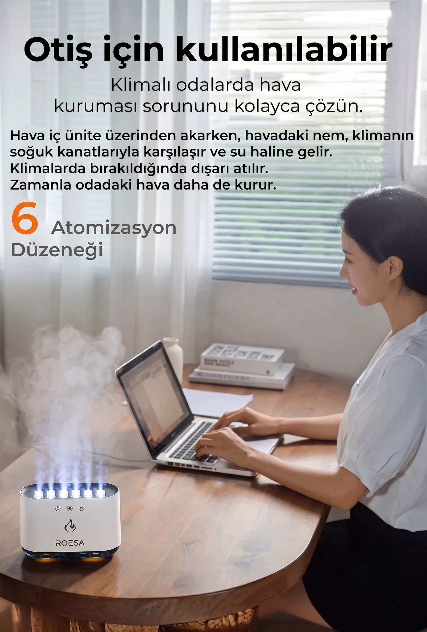 ROESA RGB Led Işıklı Hava Nemlendirici